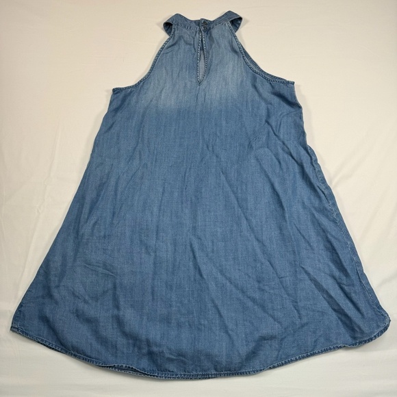 Cloth + Stone Sleeveless Halter Mini Chambray Dress Womens Size Small - Picture 2 of 8